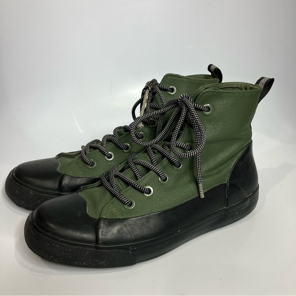 Hunter black dipped lace up boots waterproof rain boots women’s size 8.5 trendy - Picture 2 of 11